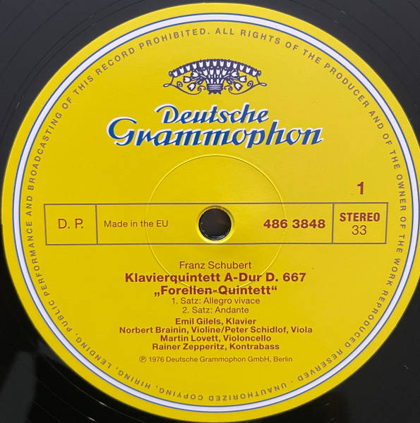 Franz Schubert – Quintett Für Klavier, Violine, Viola, Violoncello Und Kontrabass A-dur D. 667 Die Forelle